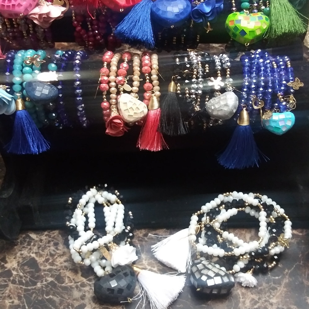 Maxi semanario cristal Corazon vitral lote 12